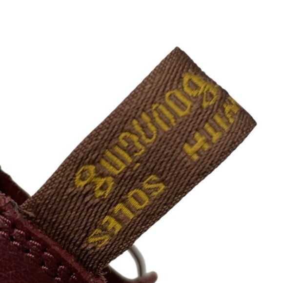 DR MARTENS Burgundy Leather Lace-Up Boots Size 7 - Picture 15 of 16